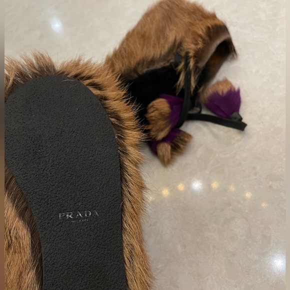 Prada Fur Tassel Self-Tie Boot Size 37 - Picture 12 of 14